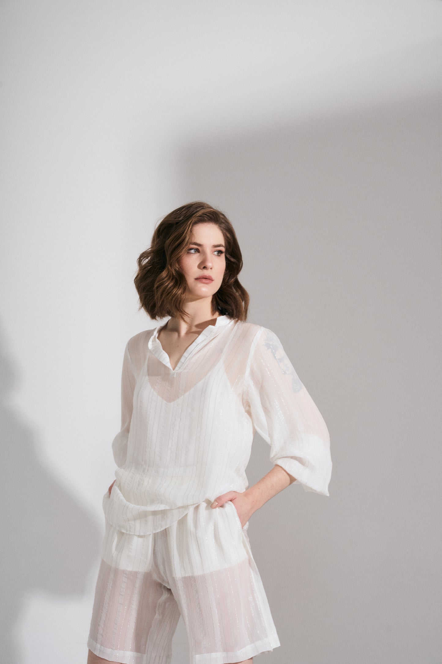 Blusa Cora - Prata Listras