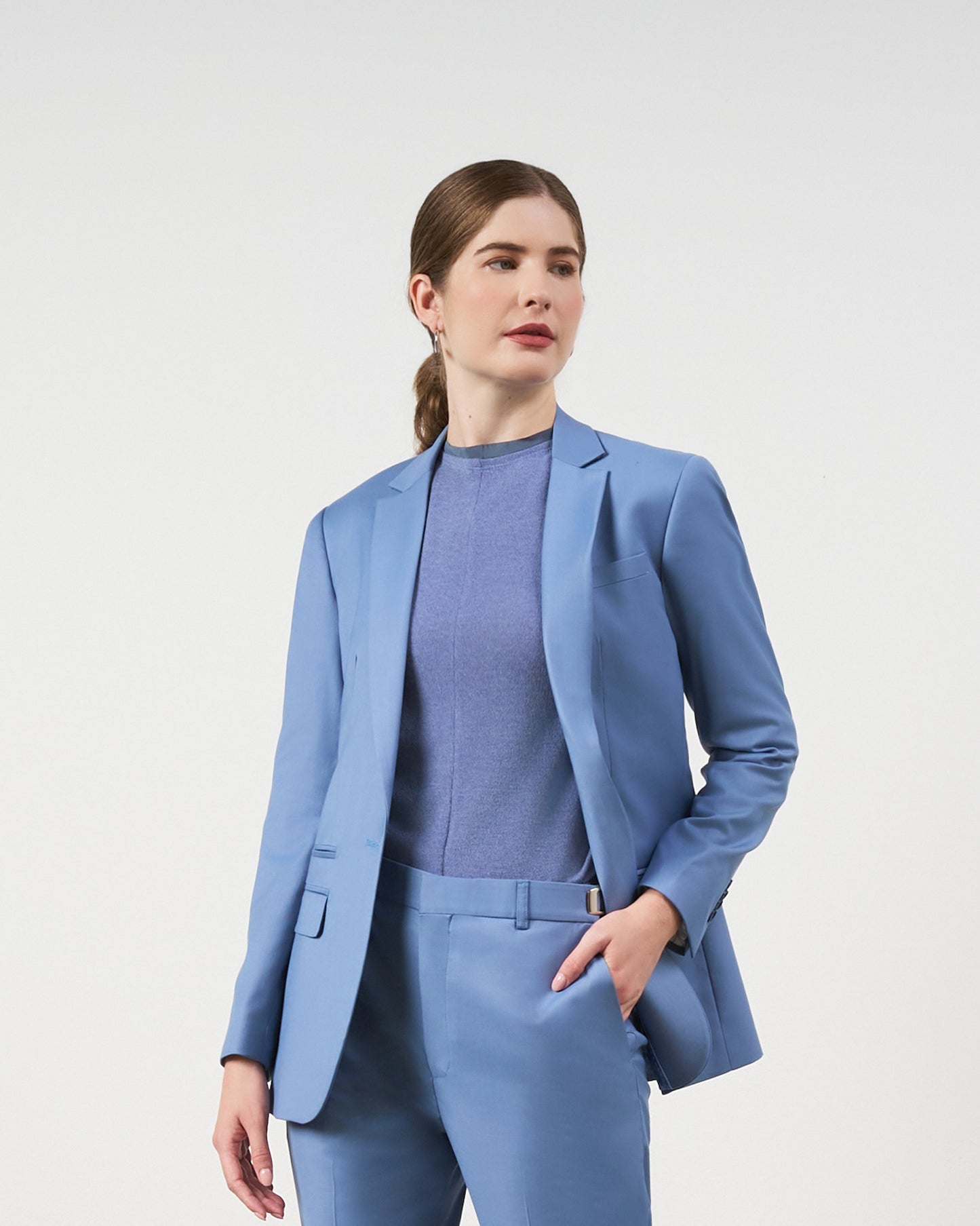 Blazer Sequinho - Azul Claro