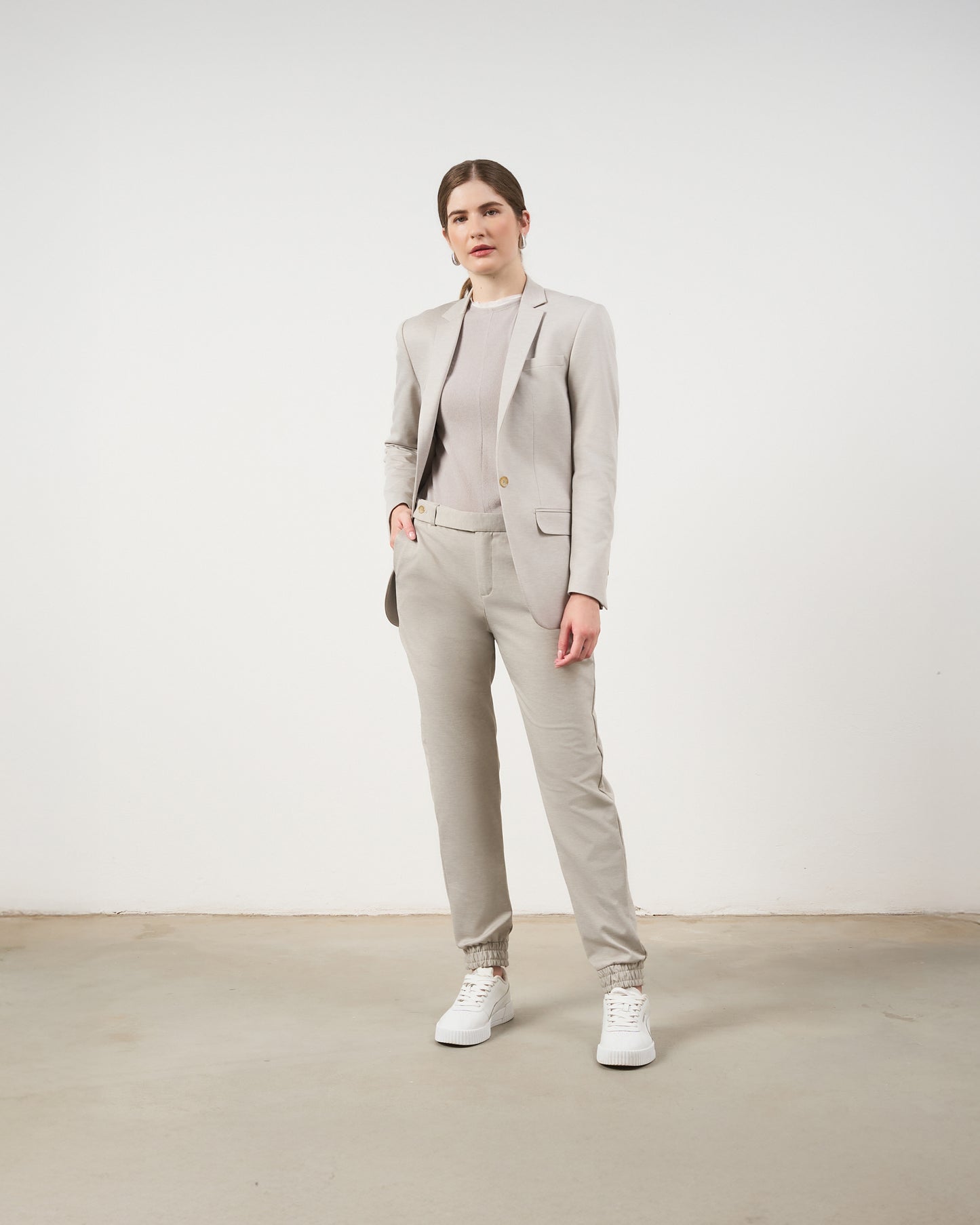 Blazer Sequinho - Cinza Taupe