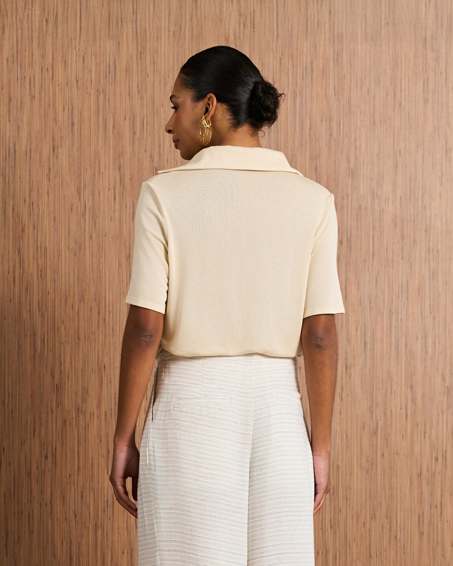 Blusa Polo - Bege Orvalho