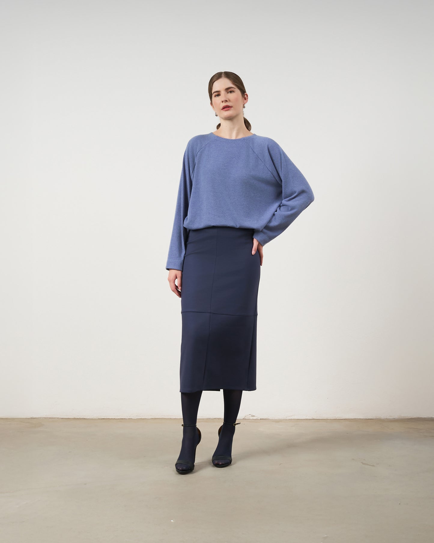 Blusa Ampla Raglan - Azul