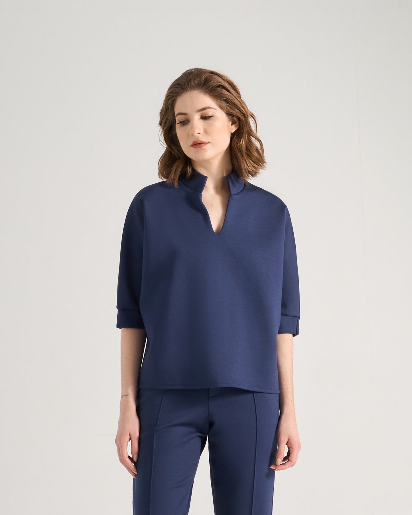 Blusa Bambu - Azul Marinho