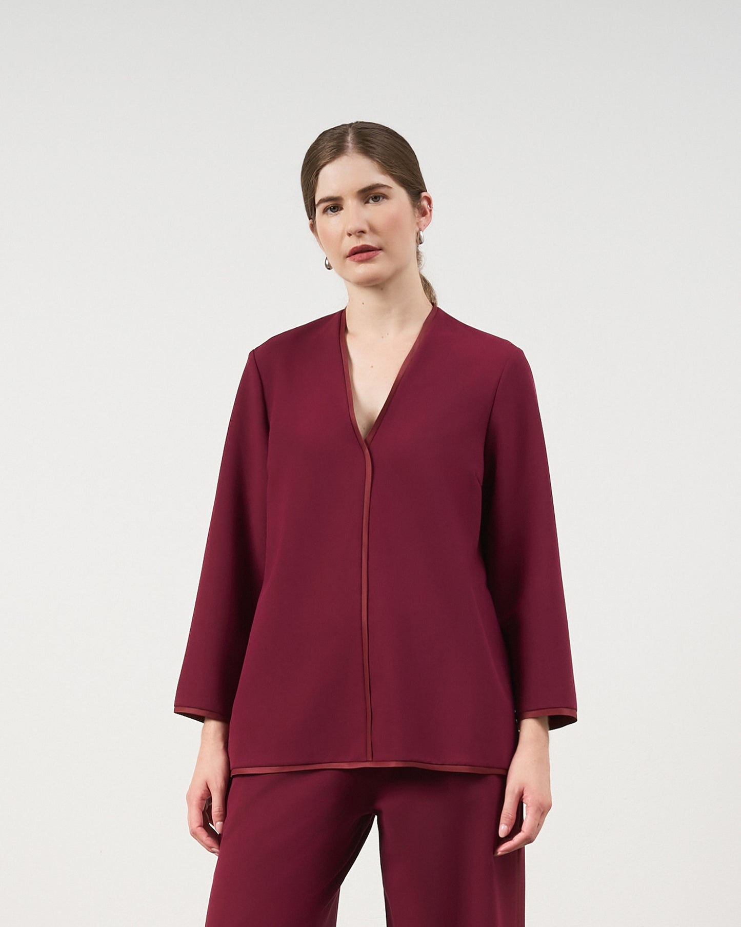 Blusa Fluida - Licor de Cereja