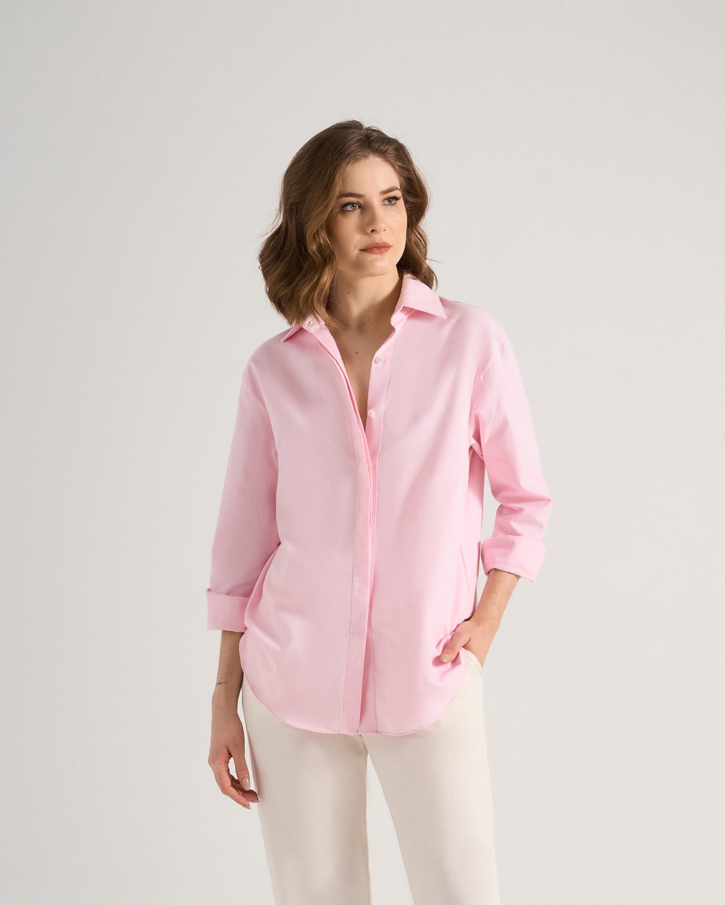 Camisa Geórgia - Rosa Quartzo