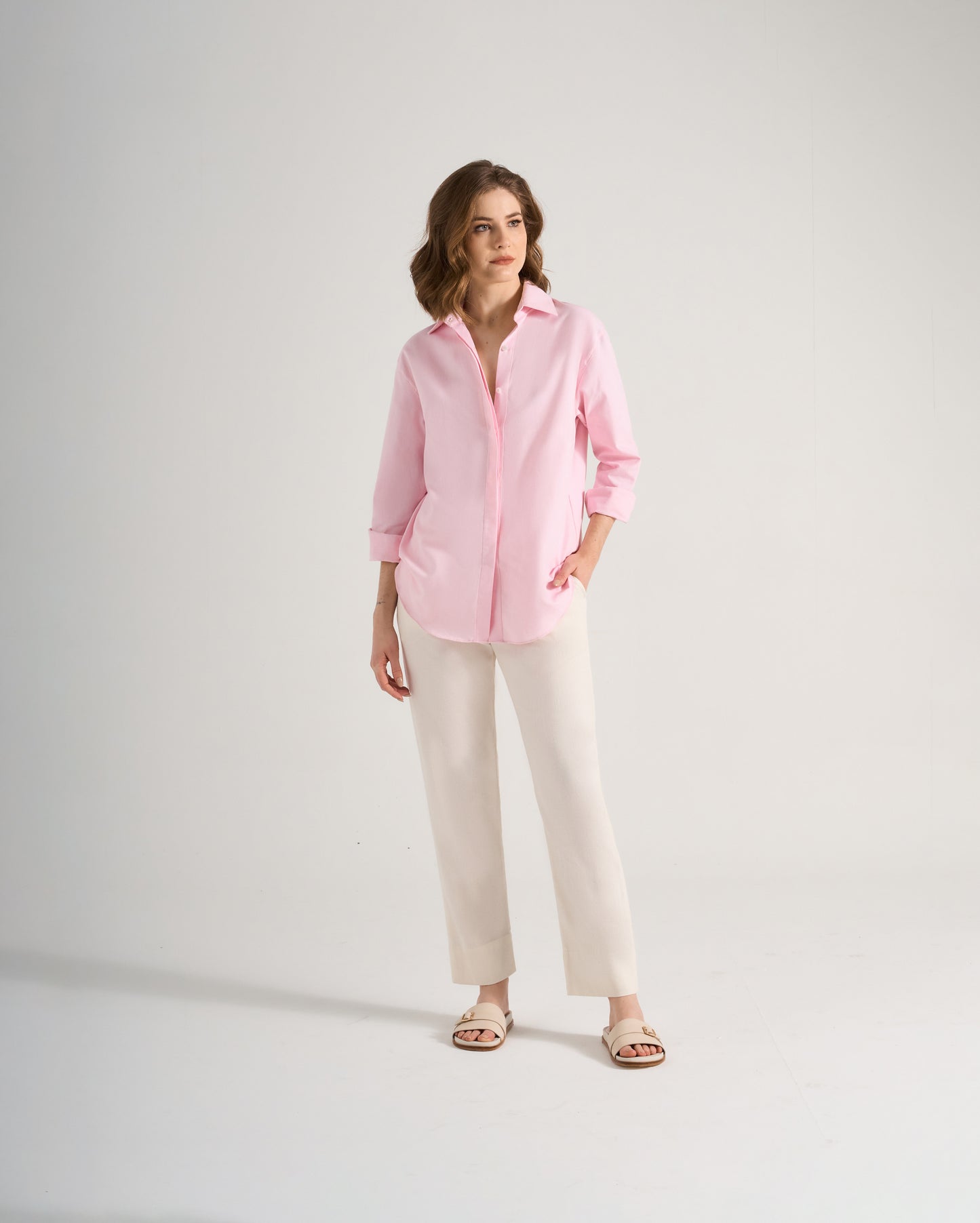 Camisa Geórgia - Rosa Quartzo