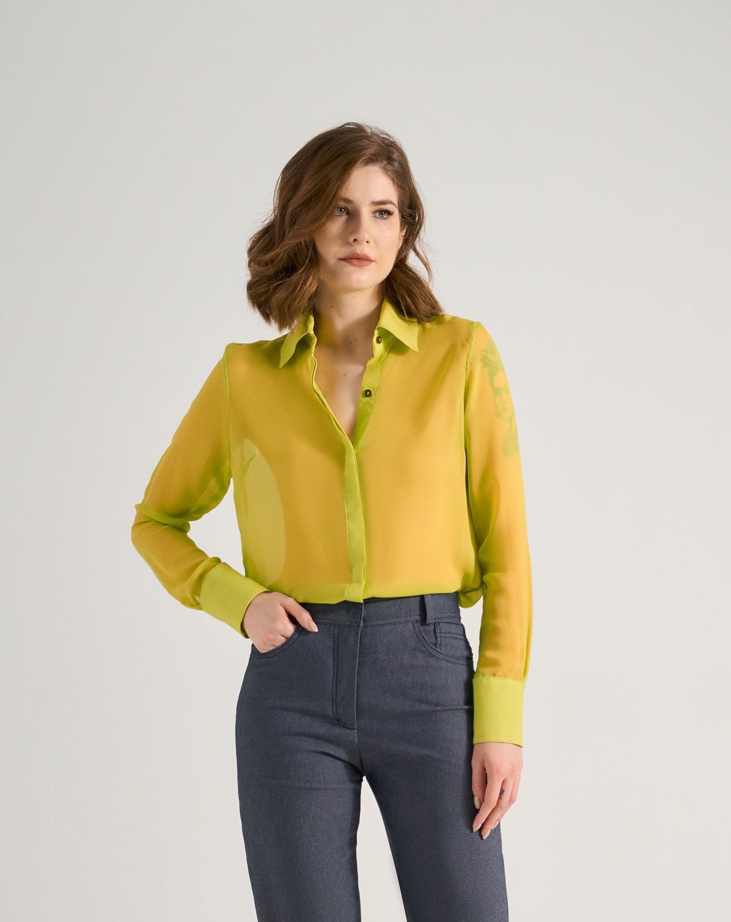 Camisa Mariana - Verde Neon