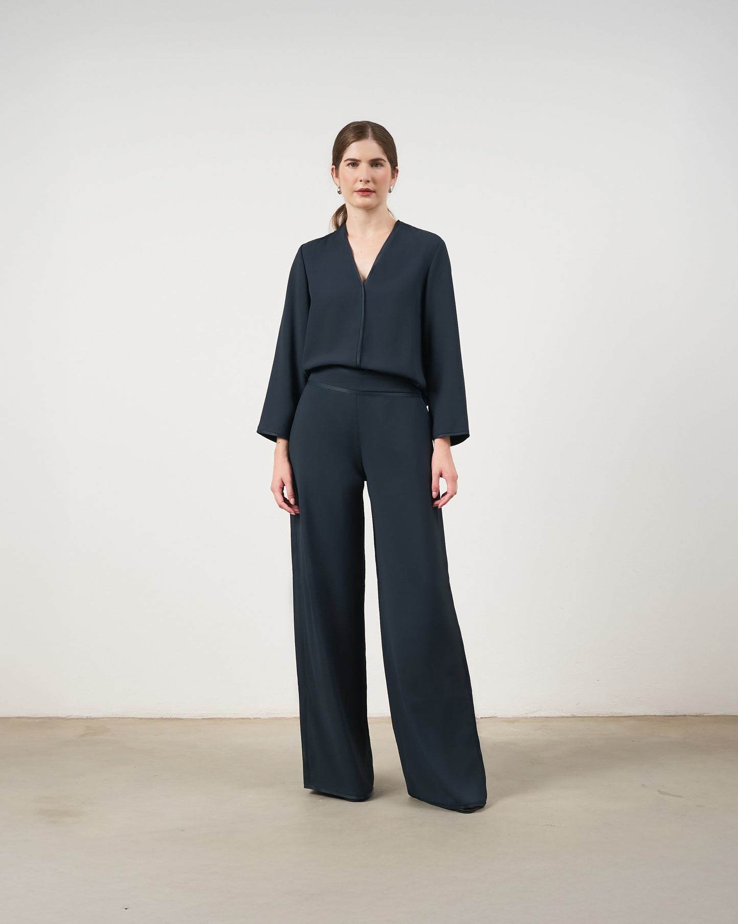 Pantalona Fluida - Azul Marinho