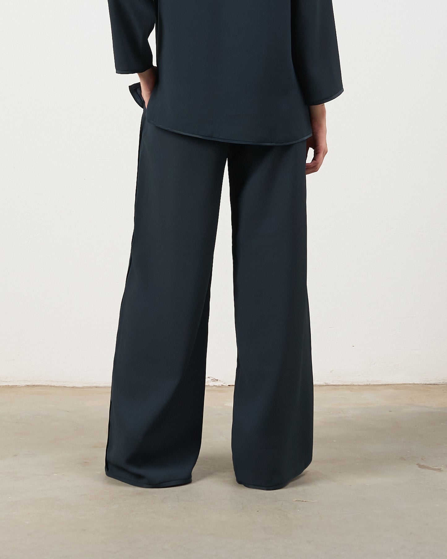 Pantalona Fluida - Azul Marinho