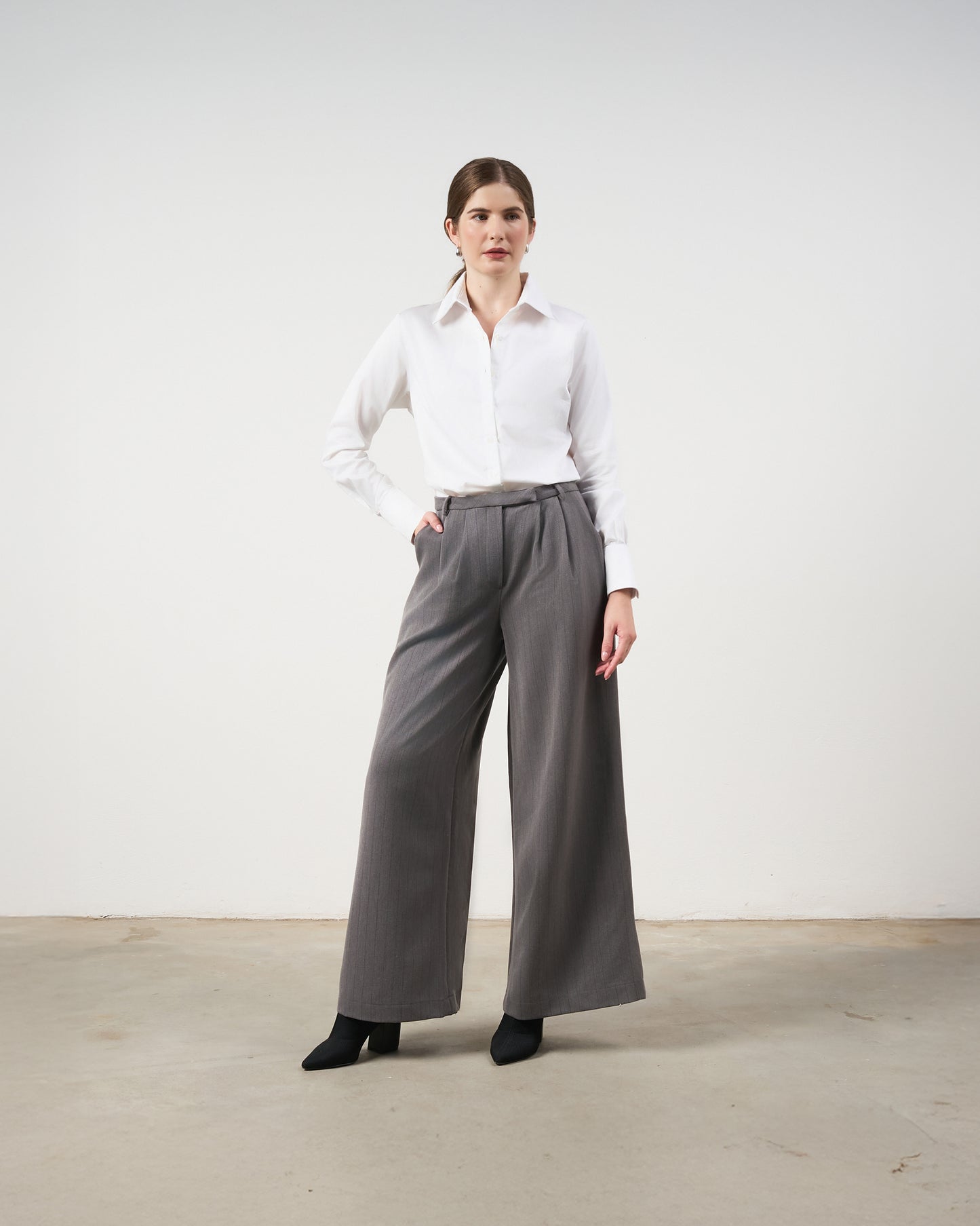 Pantalona Safira - Grafite Risca de Giz