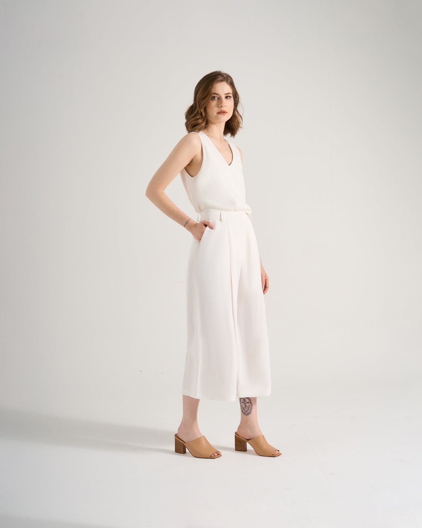 Regata Antúrio - Crepe Patou | Off-White