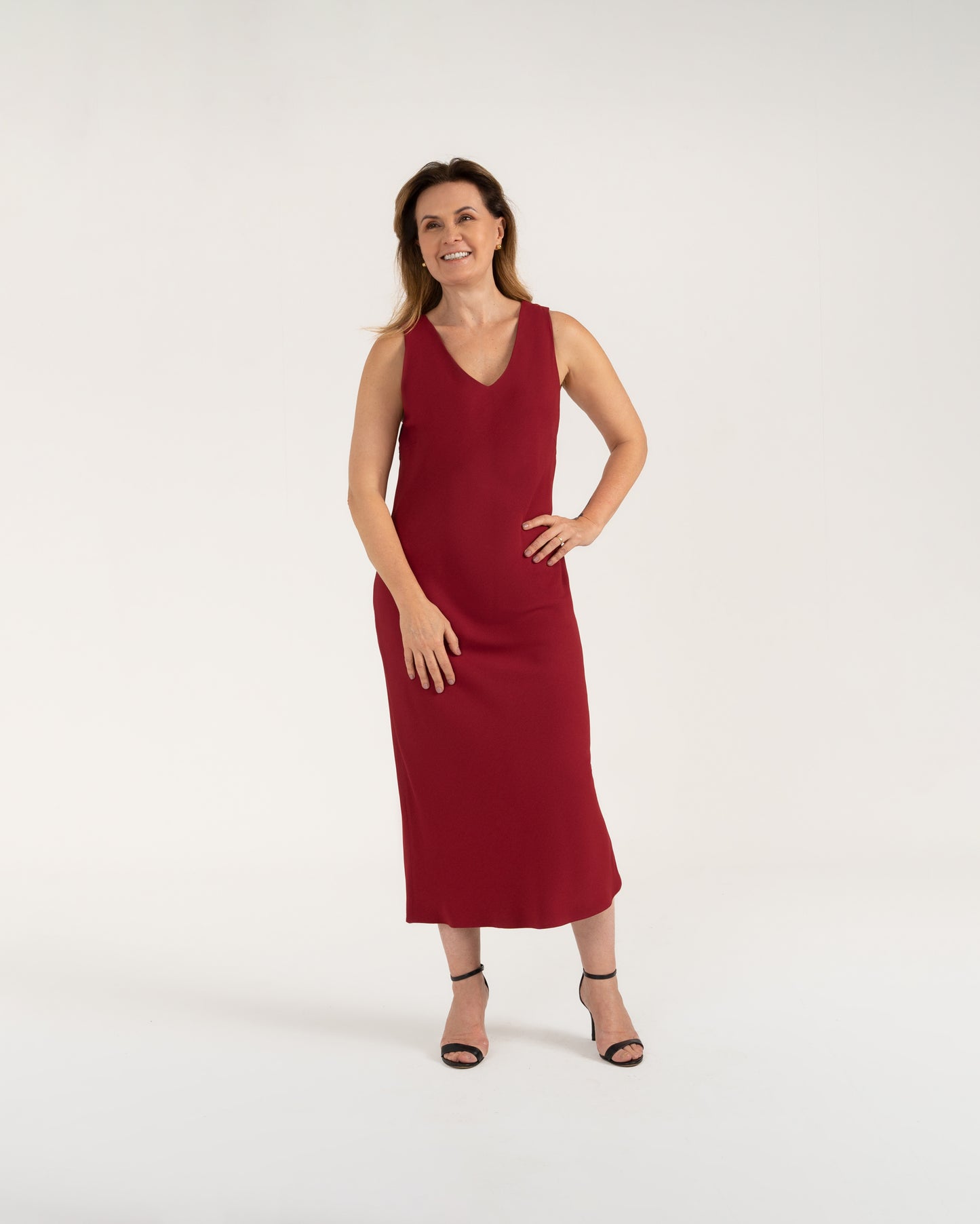 Vestido Antúrio - Bordô
