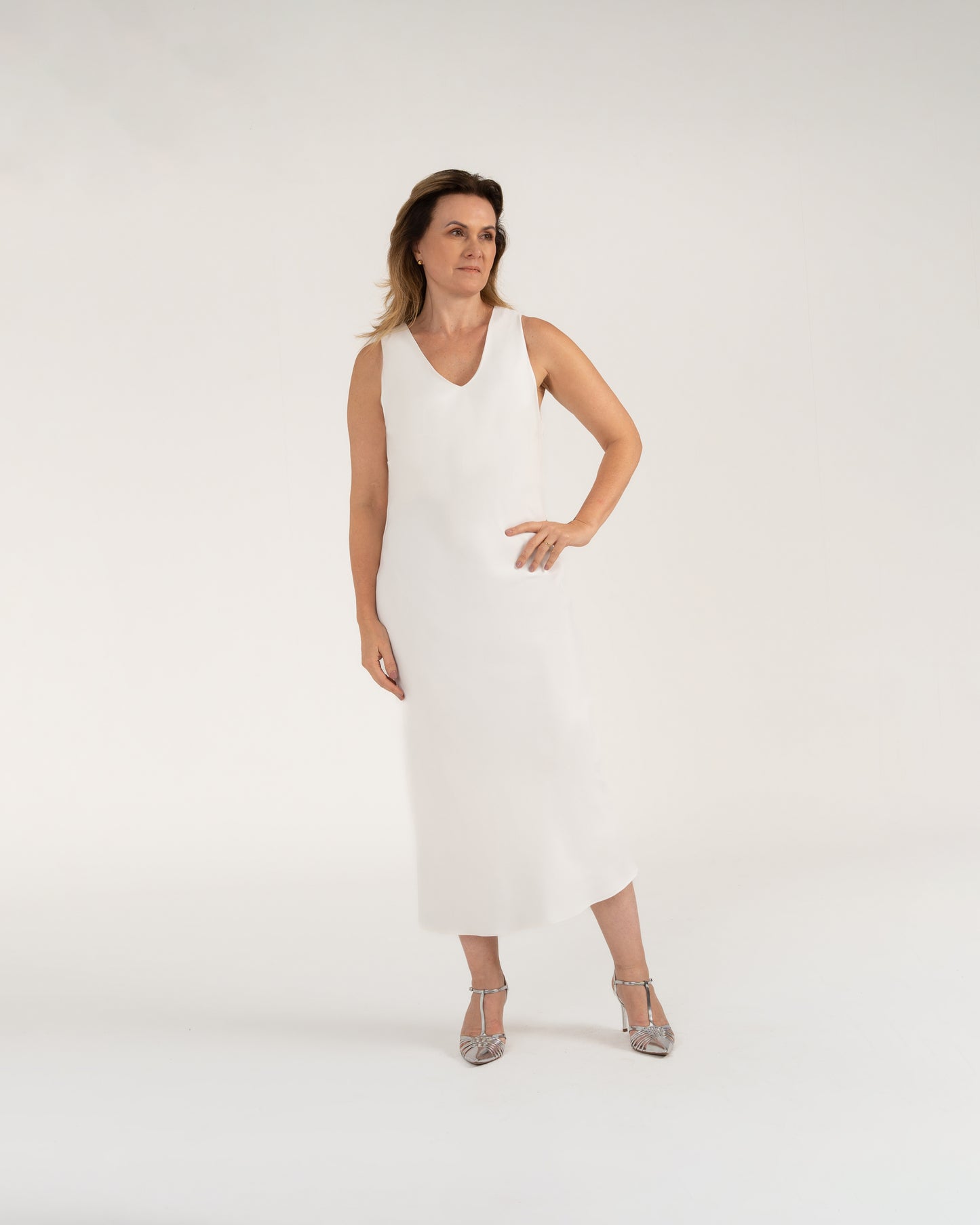 Vestido Antúrio - Off-White