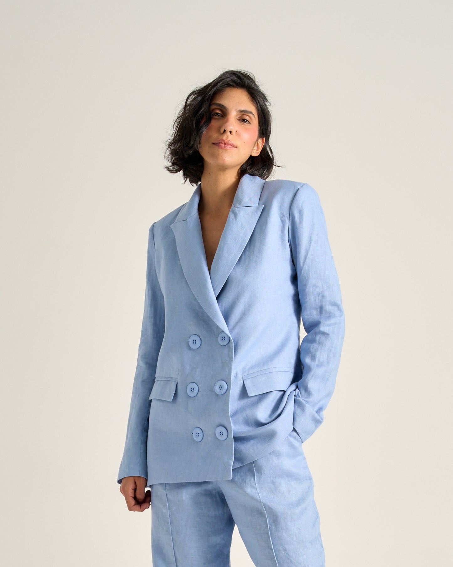 Blazer Lótus - Azul Celeste