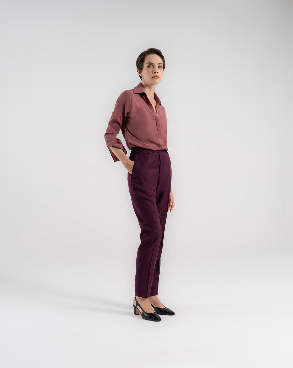 Calça Sequinha - Vinho