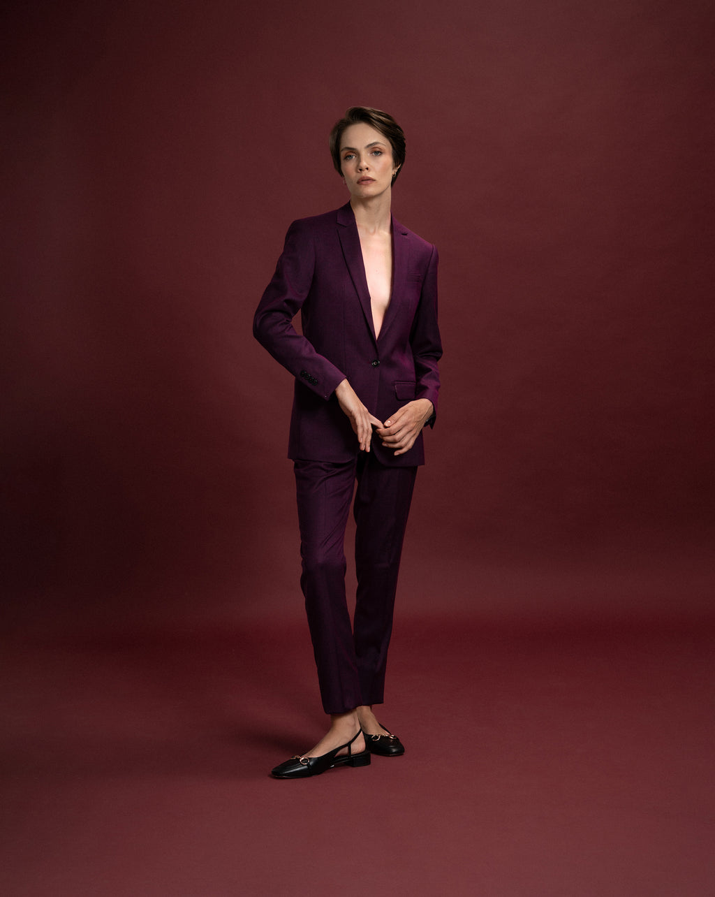 Blazer Sequinho - Vinho