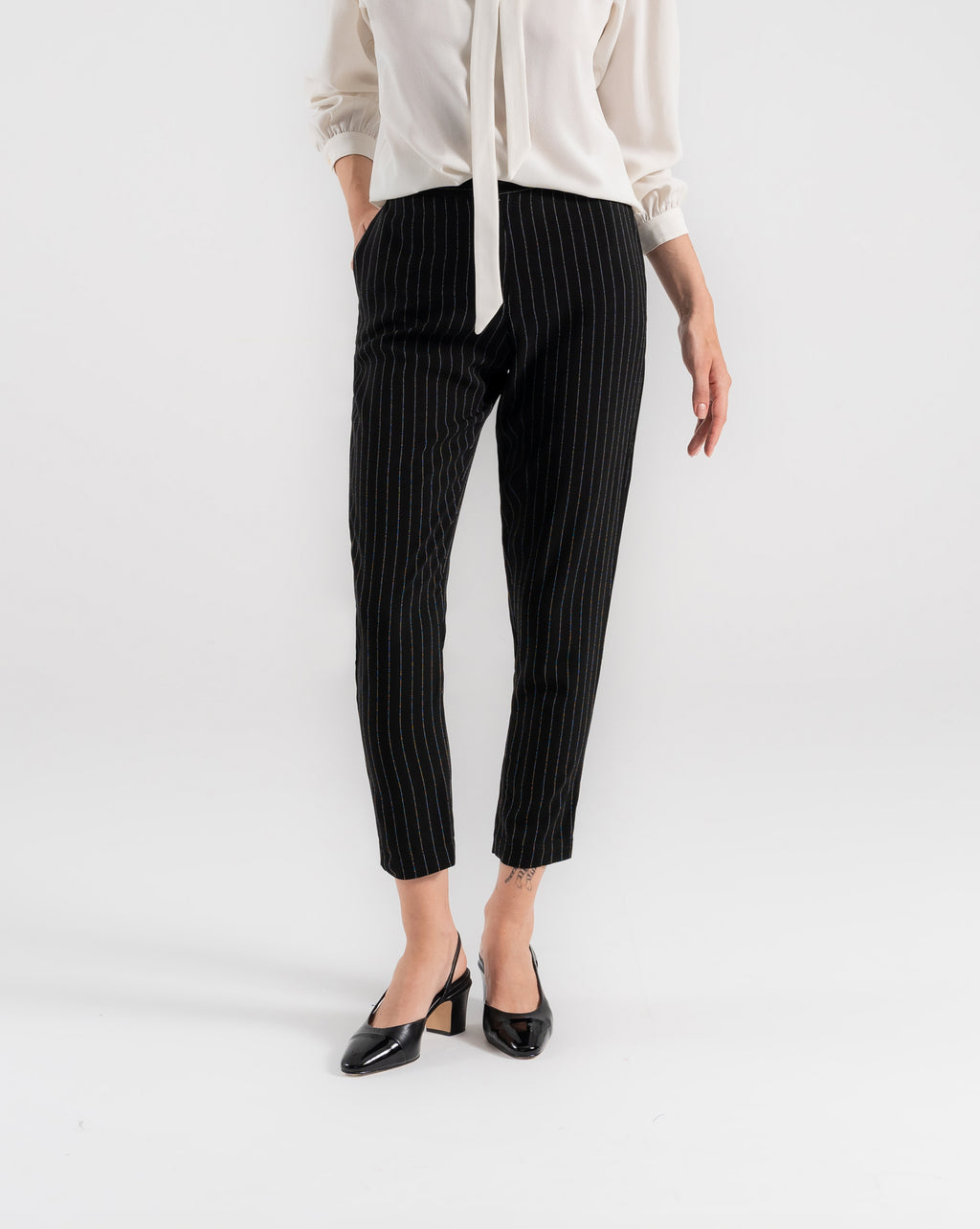 Calça Topázio - Preto Risca de Giz