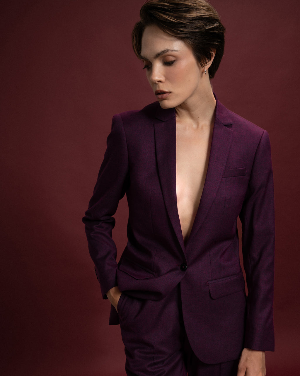 Blazer Sequinho - Vinho