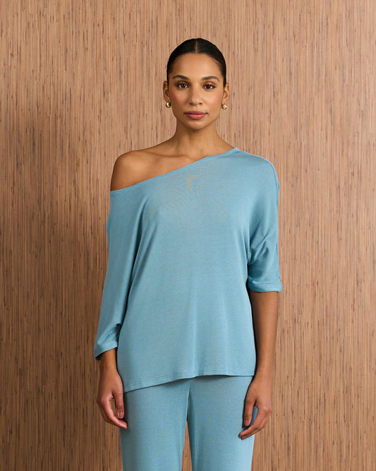 Blusa Eva Malha - Azul Cobalt