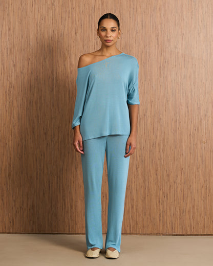 Blusa Eva Malha - Azul Cobalt