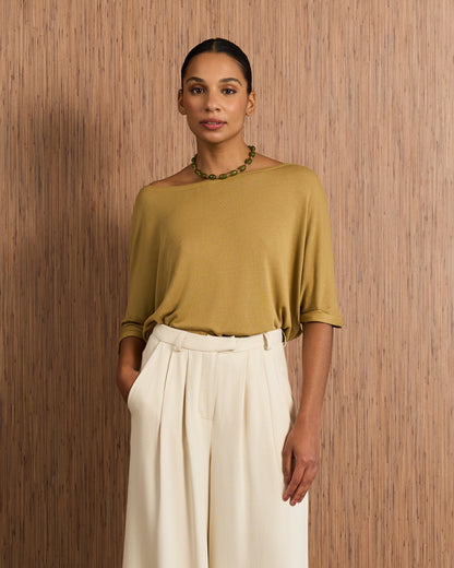 Blusa Eva Malha - Verde Persa