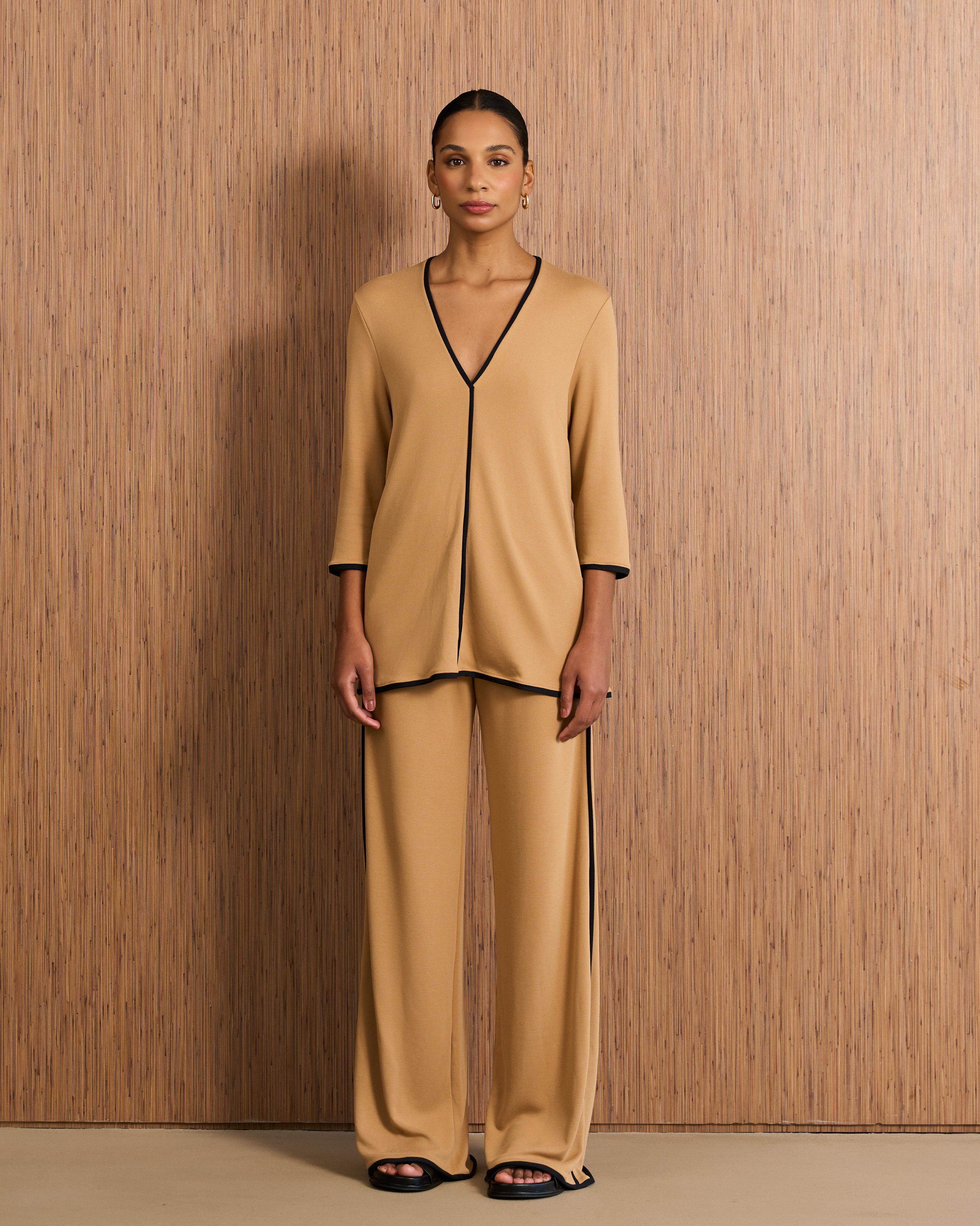 Calça Fluida - Caramelo