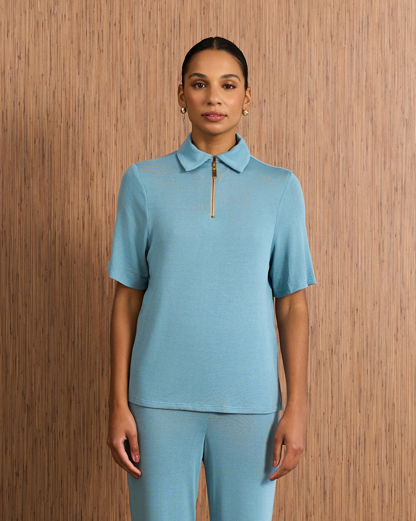 Blusa Polo - Azul Cobalt