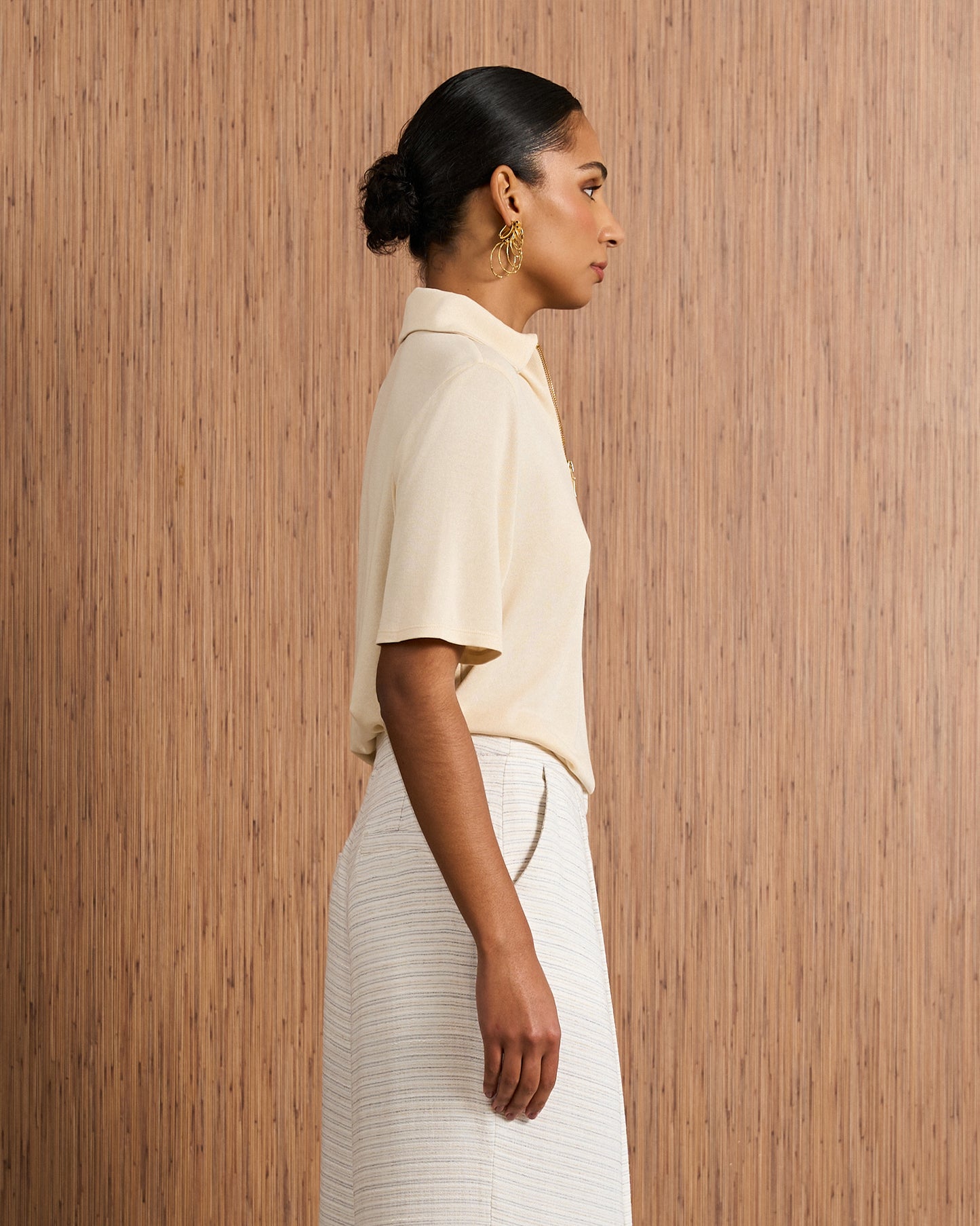 Blusa Polo - Bege Orvalho