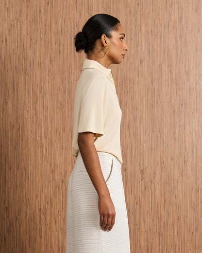 Blusa Polo - Bege Orvalho