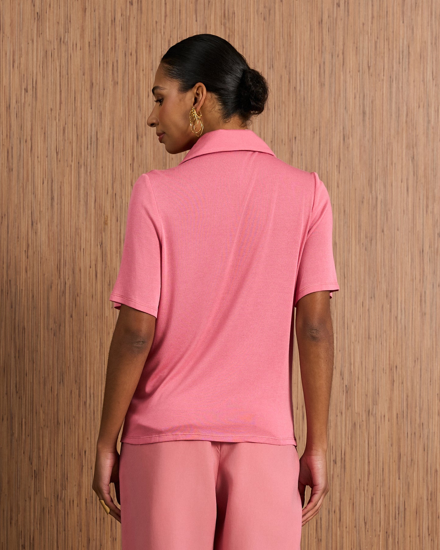 Blusa Polo - Rosa Marquise