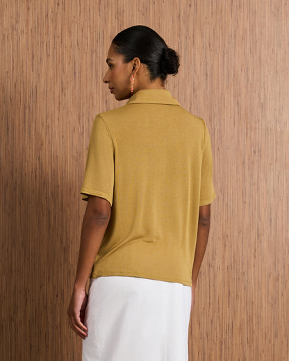 Blusa Polo - Verde Persa