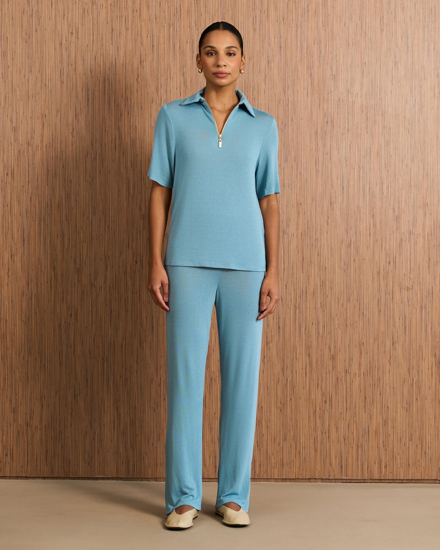 Blusa Polo - Azul Cobalt