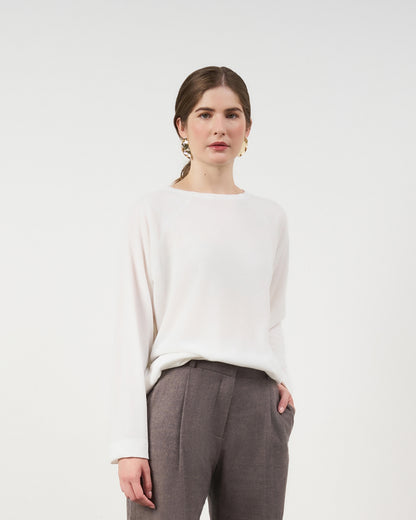 Blusa Ampla Raglan - Off-White