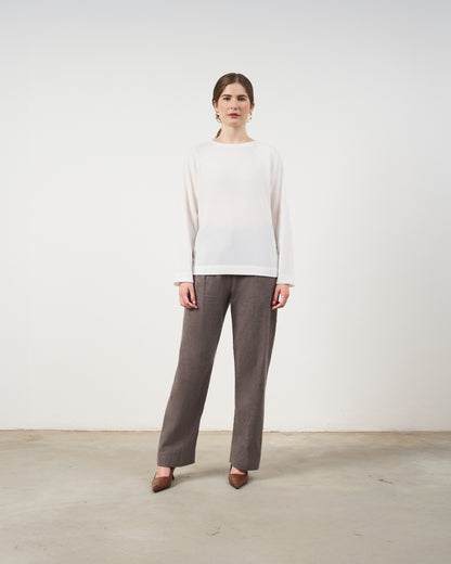 Blusa Ampla Raglan - Off-White