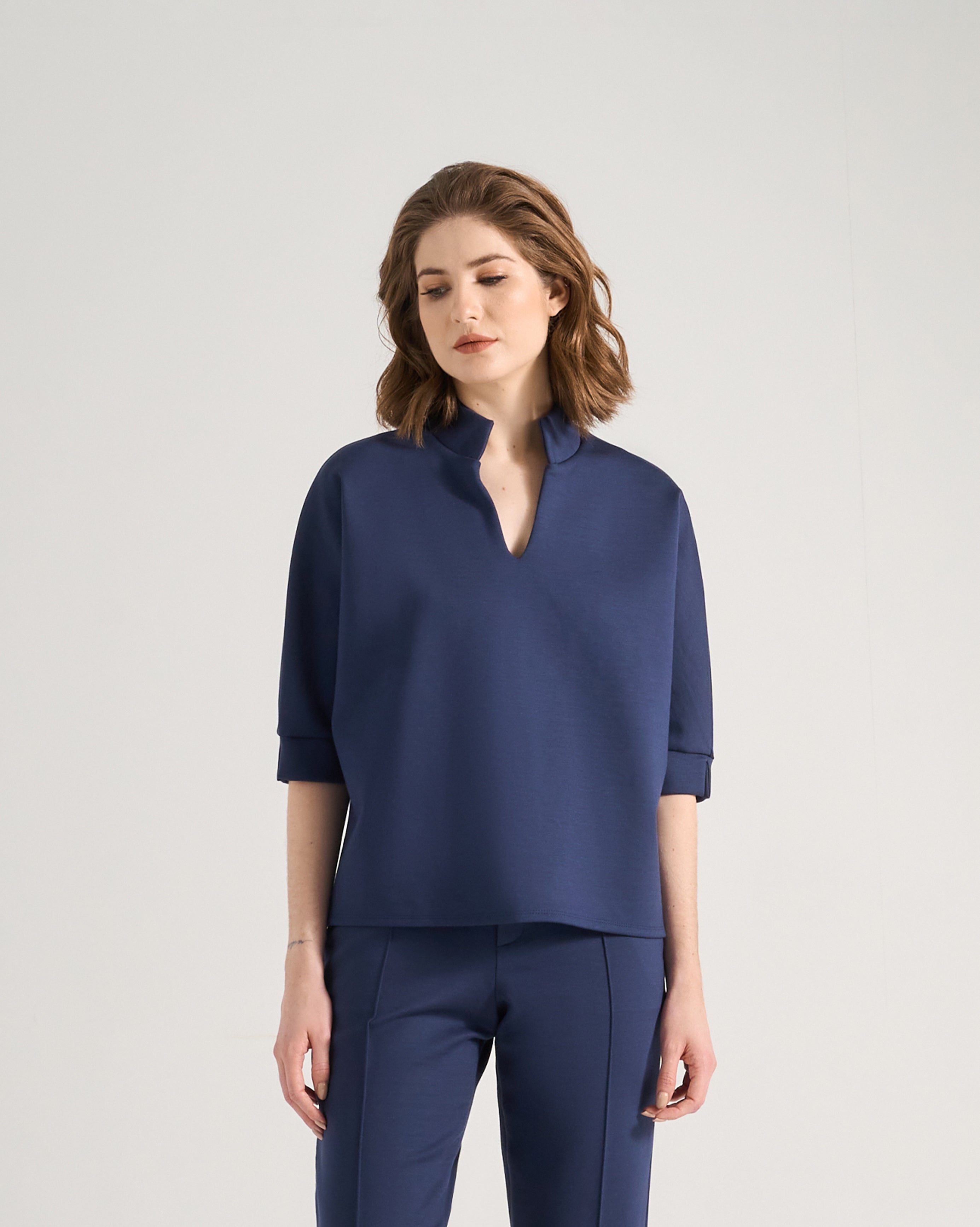 Blusa Bambu - Azul Marinho