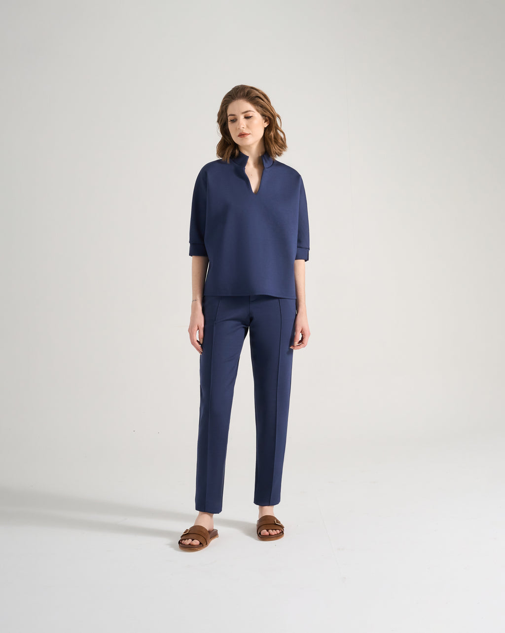 Blusa Bambu - Azul Marinho
