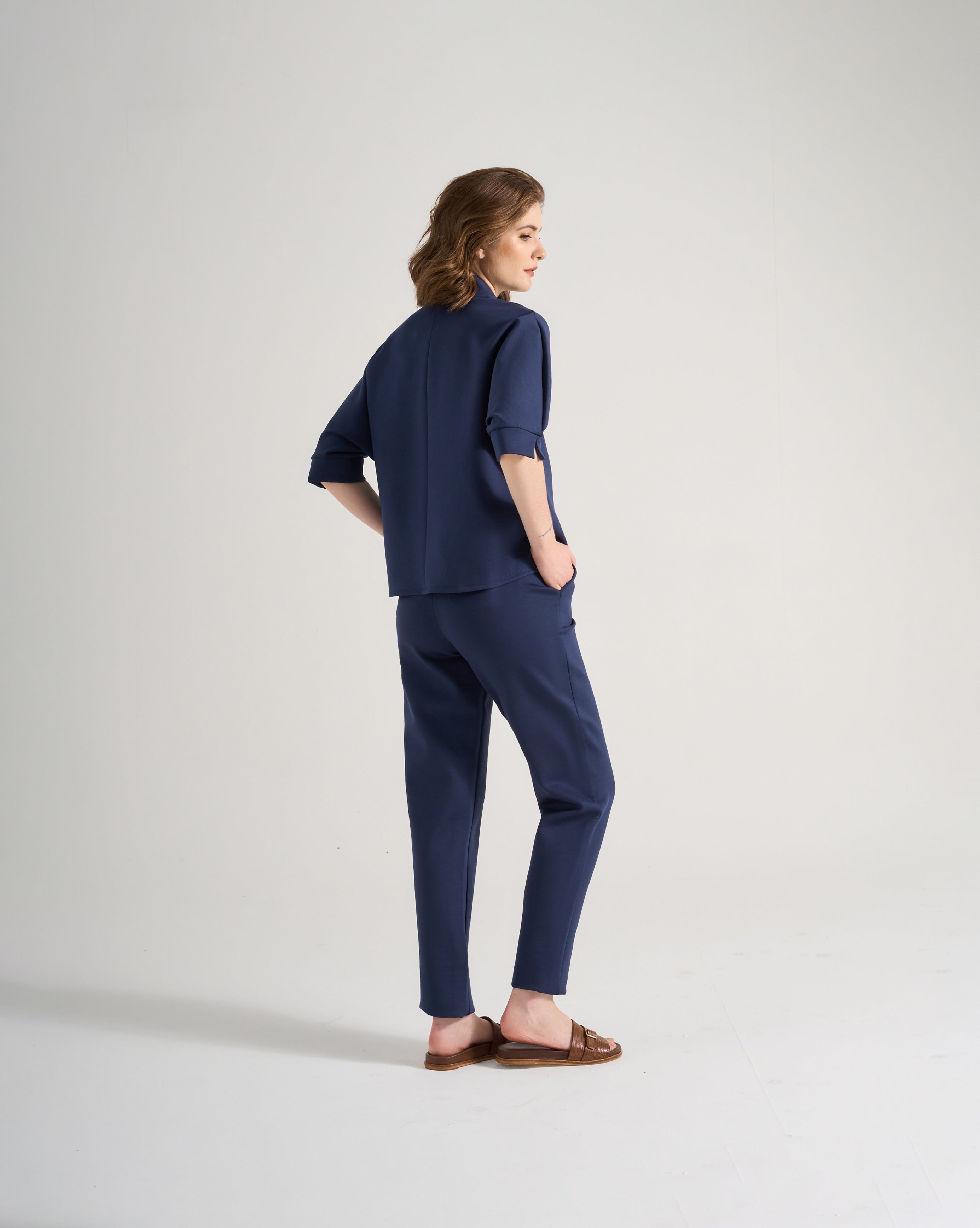 Blusa Bambu - Azul Marinho