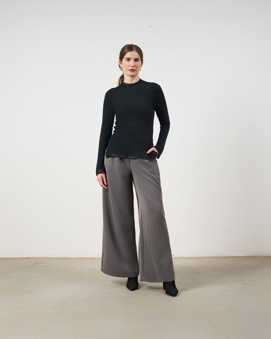 Blusa Básica com Seda - Preto