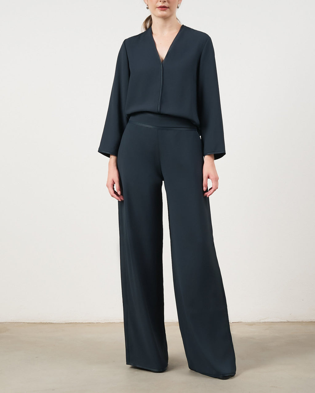 Blusa Fluida - Azul Marinho