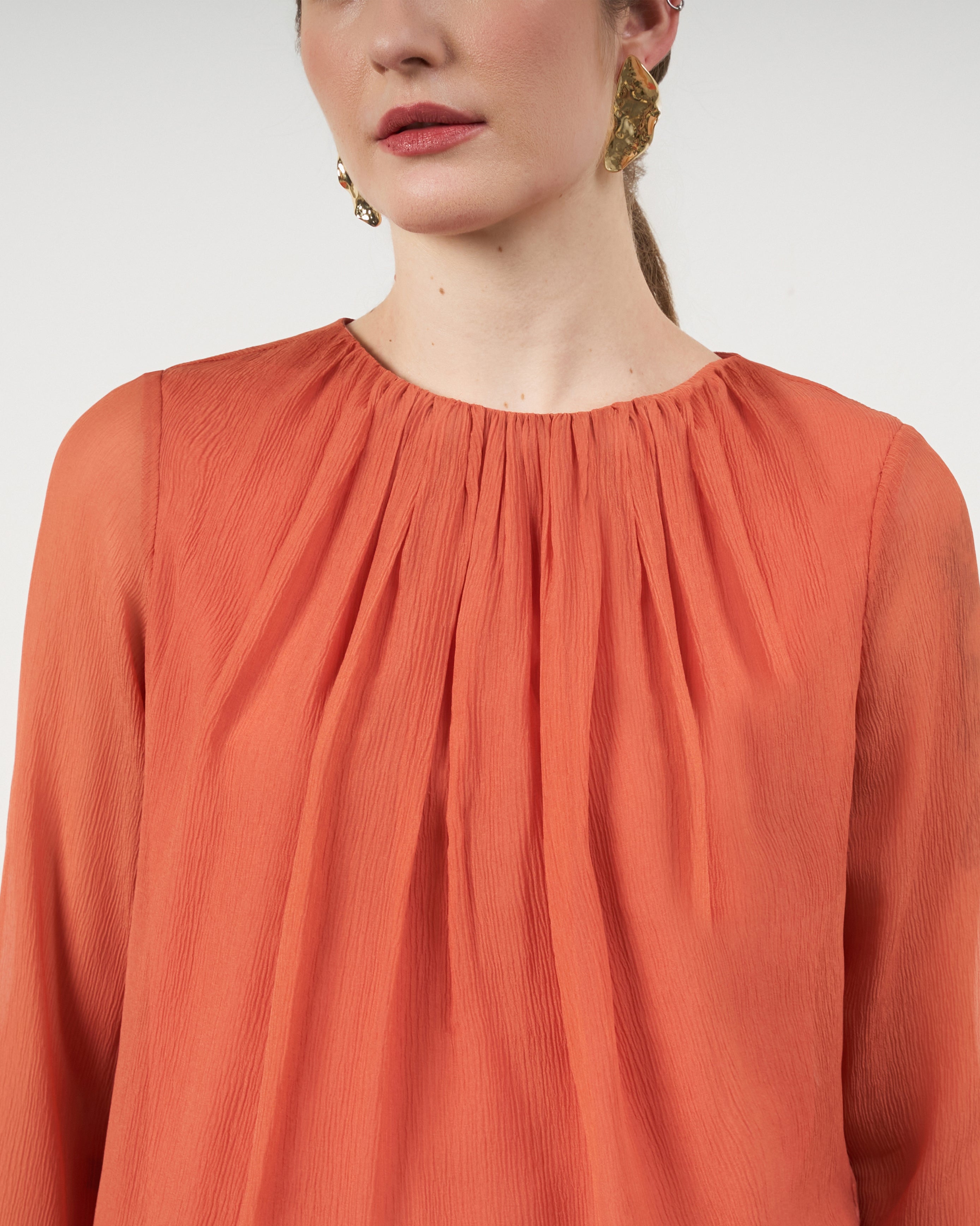 Blusa Franzida - Laranja