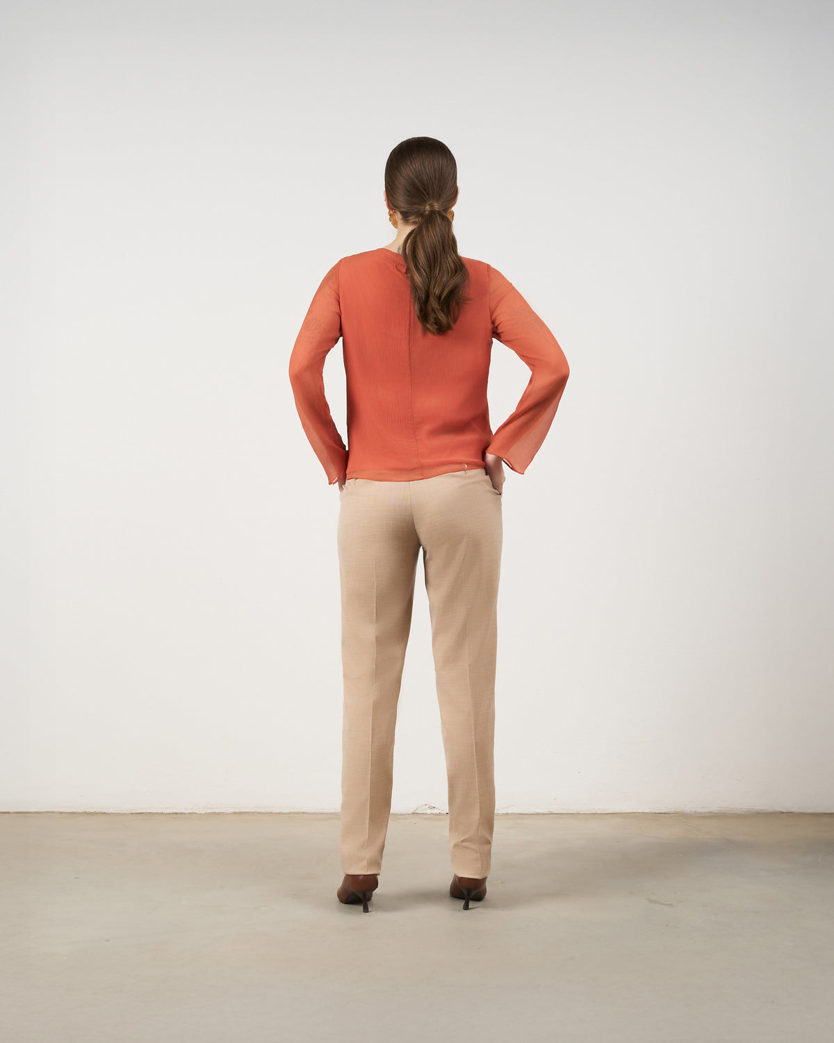 Blusa Franzida - Laranja