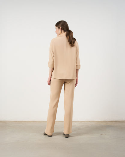 Blusa Gal 3/4 - Marfim