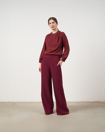 Blusa New Ryca - Merlot