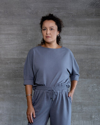 Blusa Vidália - Cinza