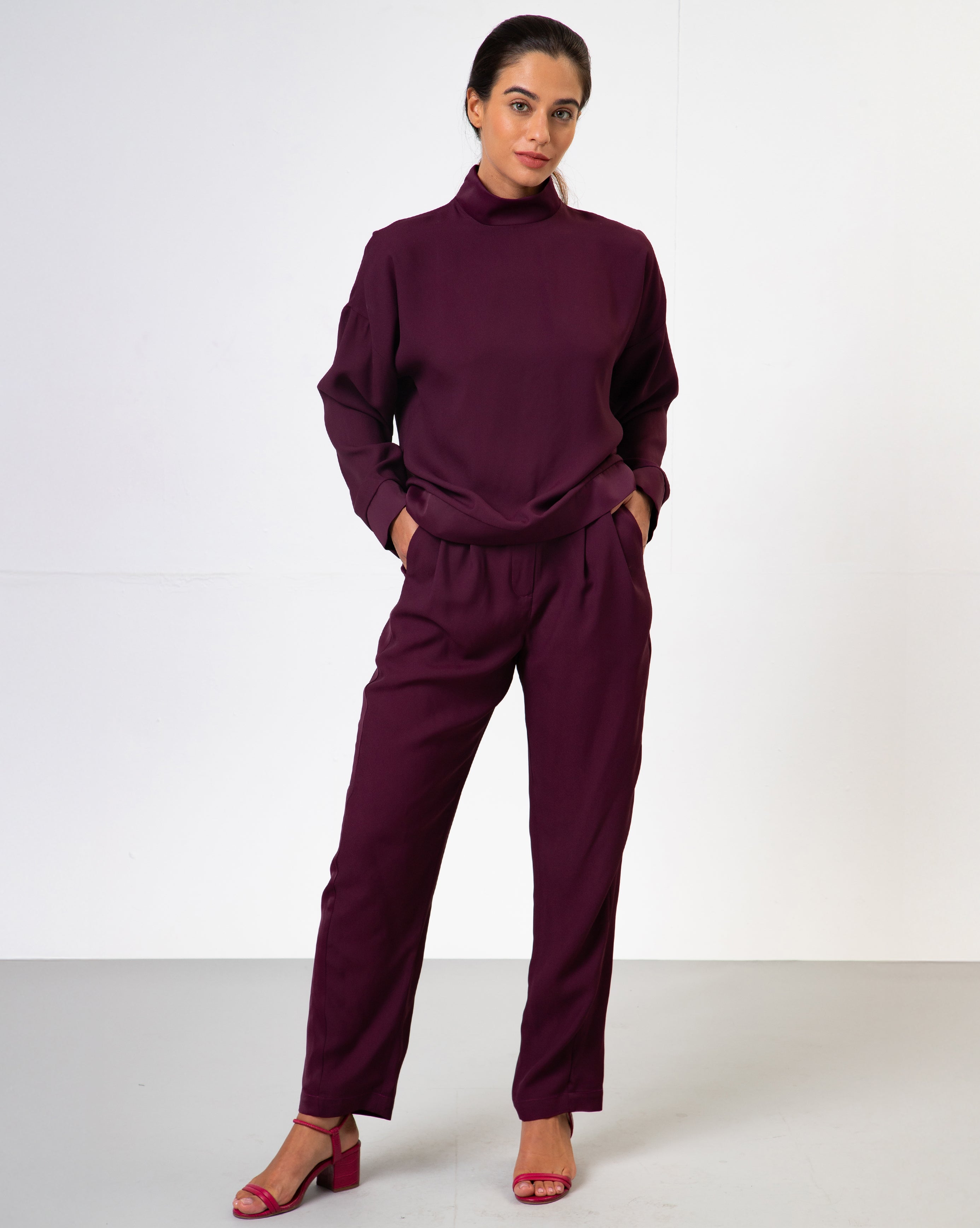 Calça Simone - Bordô