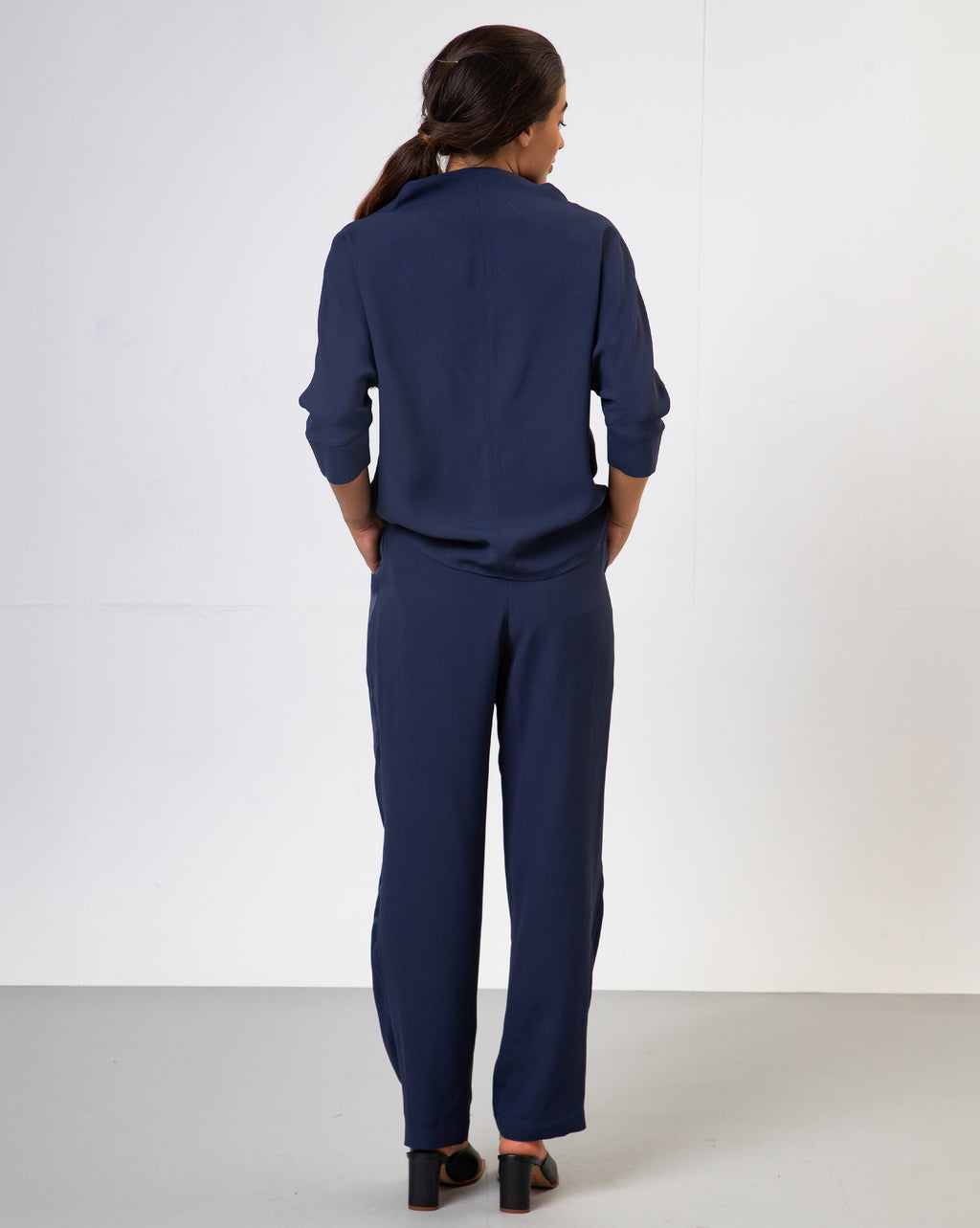 Blusa Gal 3/4 - Azul Dark