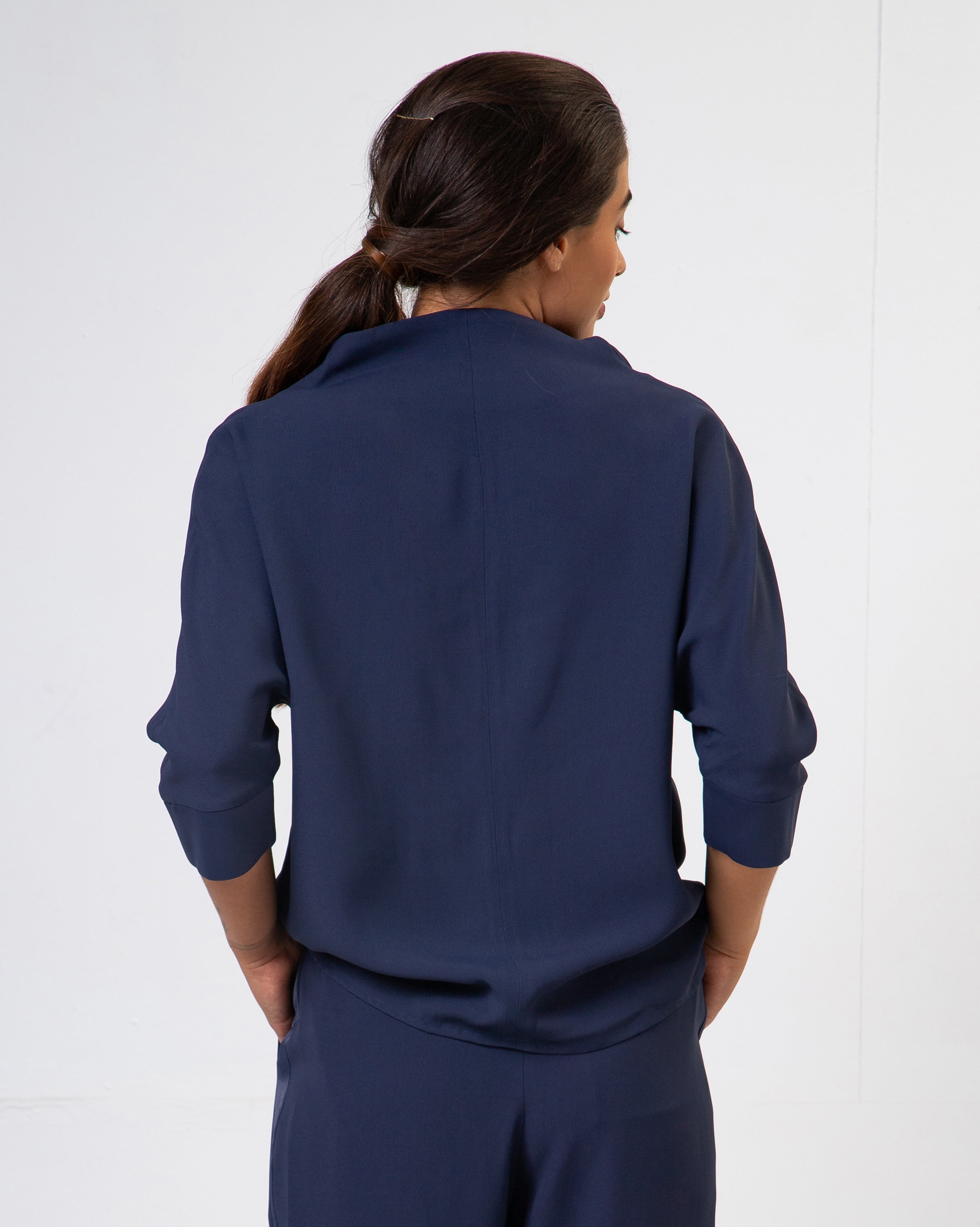 Blusa Gal 3/4 - Azul Dark