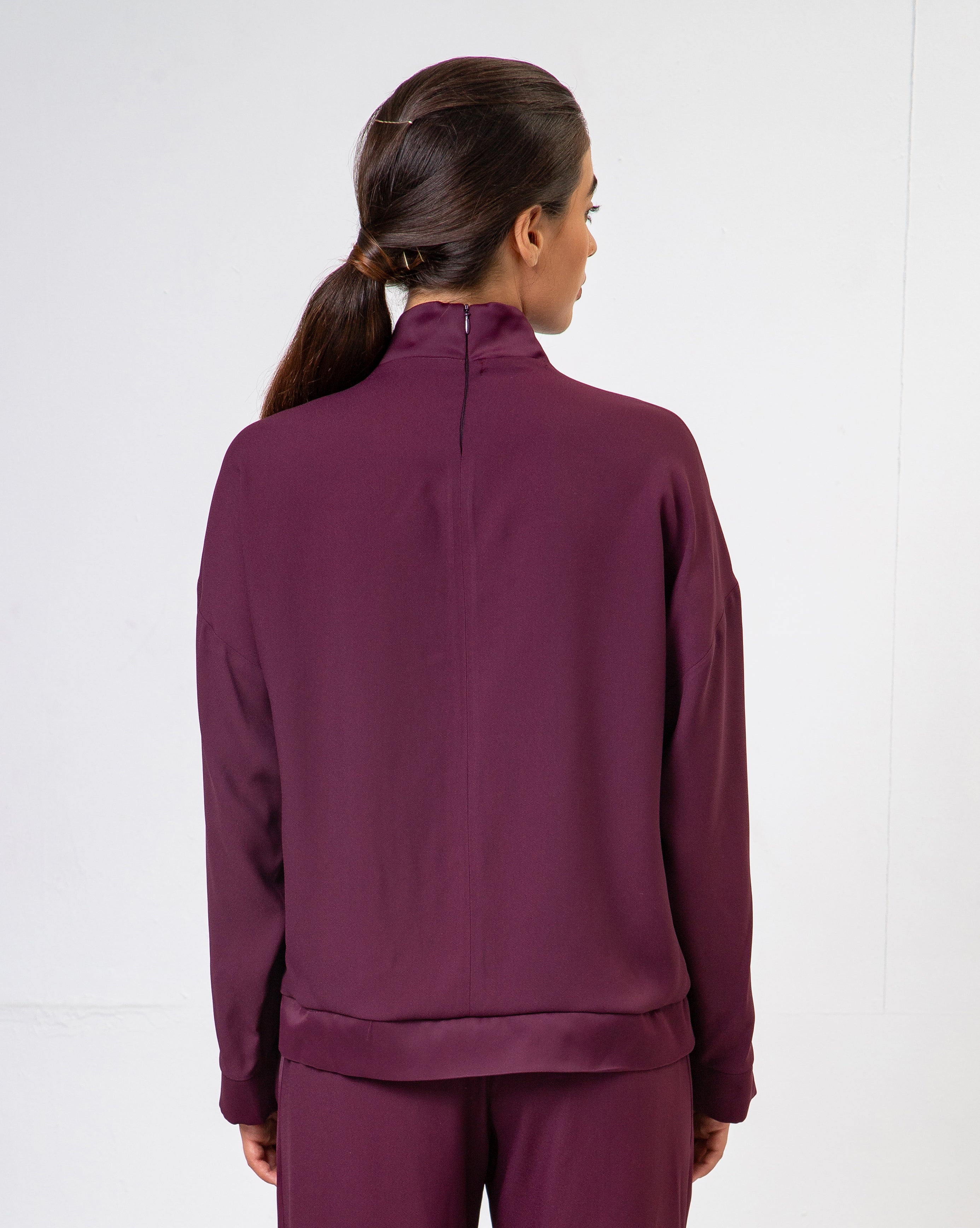 Blusa Hilda - Bordô