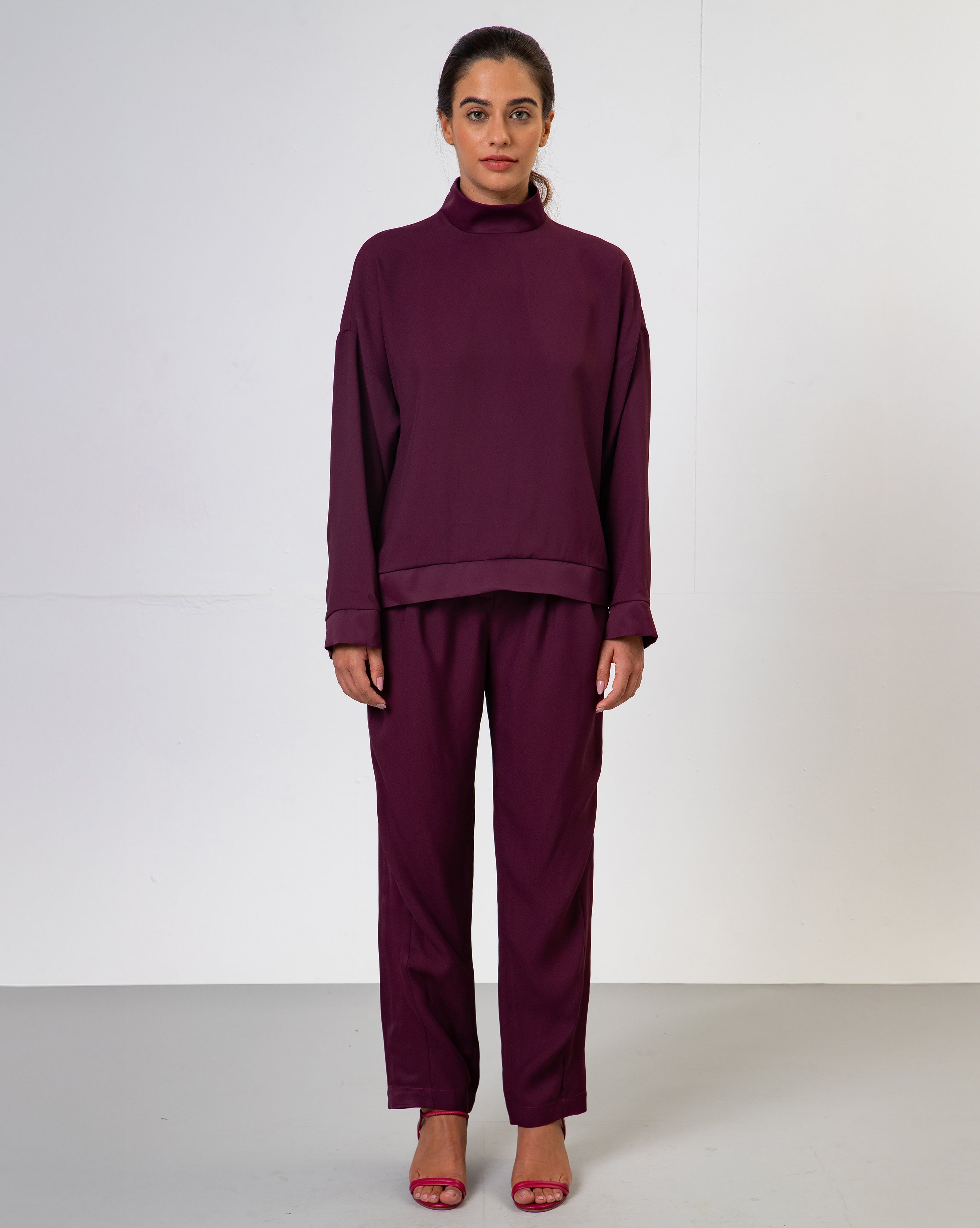 Blusa Hilda - Bordô