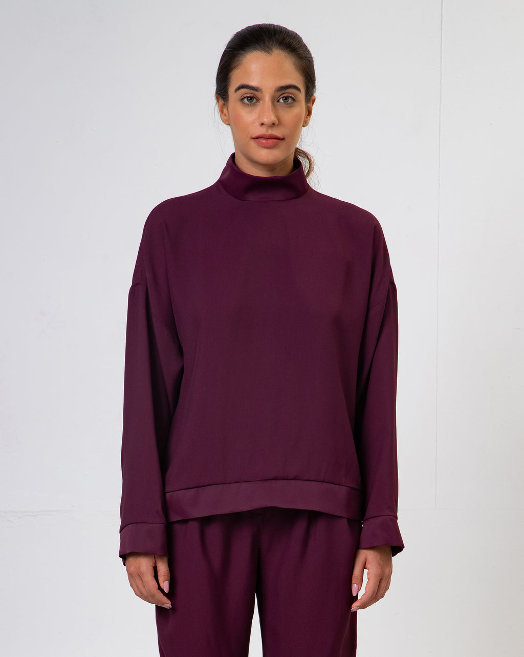 Blusa Hilda - Bordô