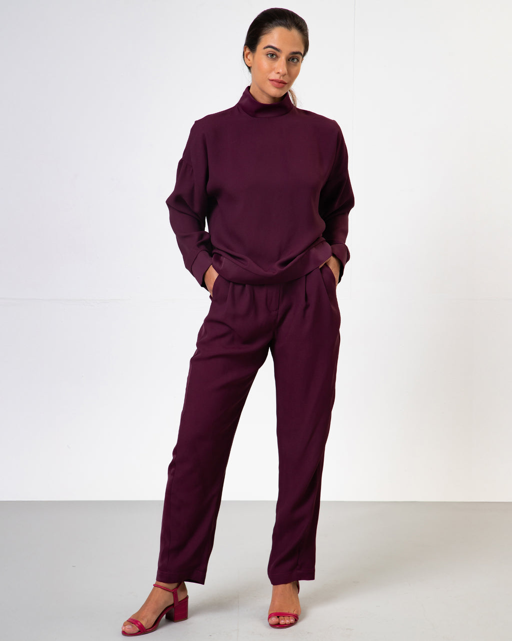 Blusa Hilda - Bordô